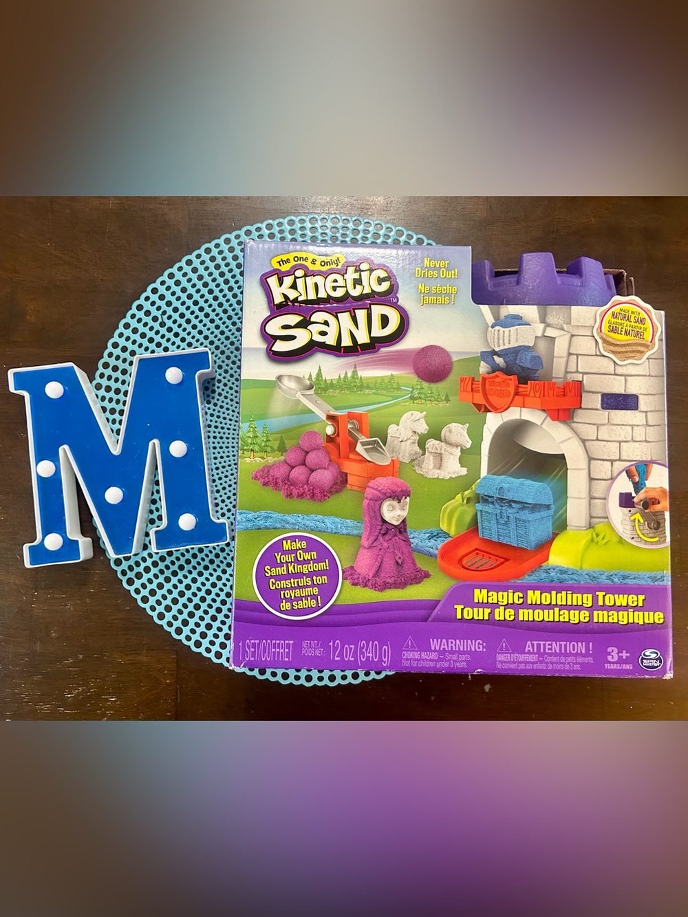 Kinetic Sand Magic Molding Tower Kingdom Castle Playset - 3 Colors